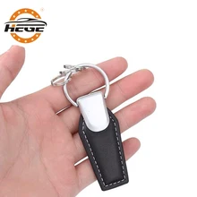 Leather Car logo key rings For Audi Honda Toyota Lexus Mazda Hyundai Peugeot Porsche KIA keychain business key chain ring