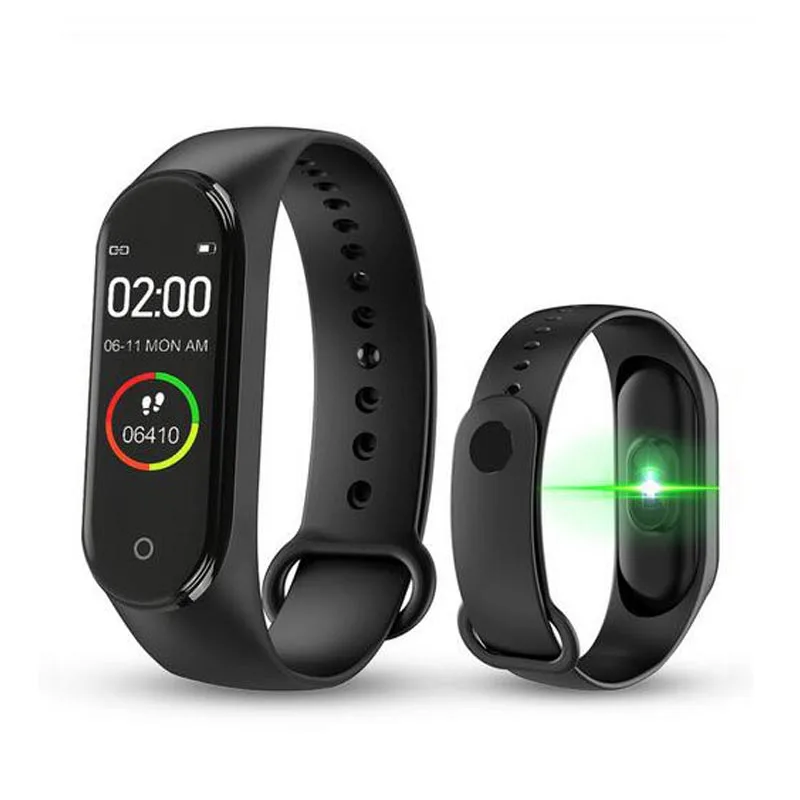 Black Спортивный шагомер, смарт-браслет, часы, Bluetooth, монитор сердечного ритма, фитнес, умный Браслет, шаговый шаг для IOS, Android - Цвет: Black