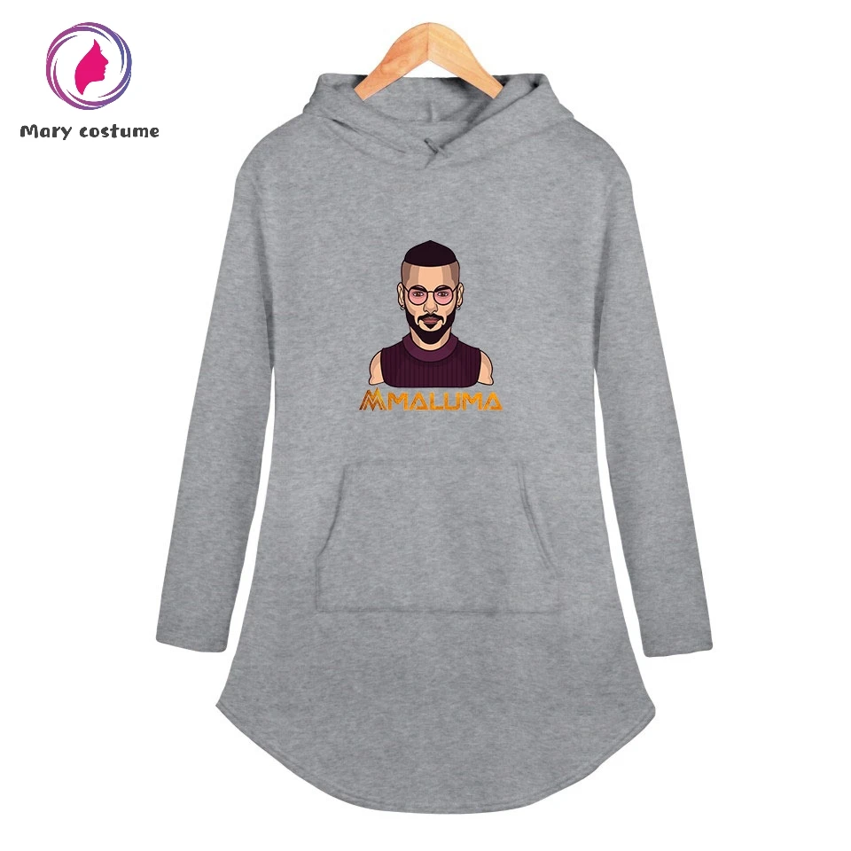 Maluma печать Горячие толстовки Толстовка Женская мода с длинным рукавом Толстовка новая Harajuku уличная