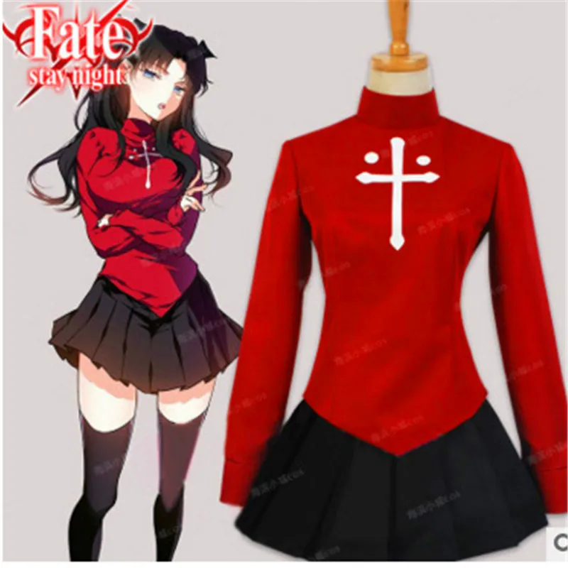 Новинка Лидер продаж костюм для косплея Fate stay night Tohsaka Rin The Holy Grail War Fate/zero Saber mp004001 |