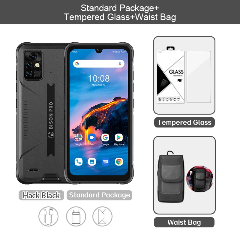 best pocophone for gaming [In Stock]Original UMIDIGI BISON Pro 4/8GB+128GB Global Version Smartphone NFC IP68/IP69K 6.3"FHD+ Screen Helio G80 48MP 5000mAh umidigi new phone UMIDIGI