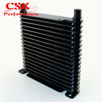 

8-AN 32mm Aluminum 17Row Engine/Transmission Racing Oil Cooler Black