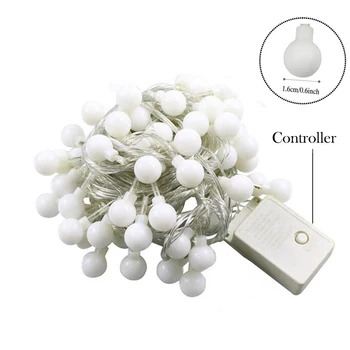

LED Ball Light Starry Sky Light String 50 Meters Waterproof Color Flashing Light Home Interior Decoration Color Light String