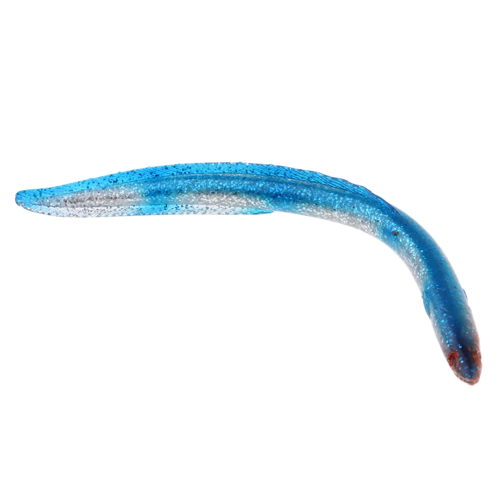 30cm Soft Fishing Bait Single Pointed Tail Loach Worms Fish Lure Tackle Jig Fishing Baits for Fisherman