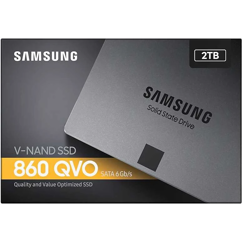 Накопитель SSD Samsung SATA III 2Tb MZ-76Q2T0BW 860 QVO 2.5"