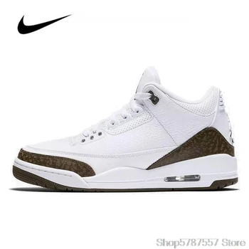

Nike Air Jordan 3 Retro Mocha(2018) Mens Jordan Basketball Shoes High-top Sneakers Breathable Sports Shoes Boots 136064-122