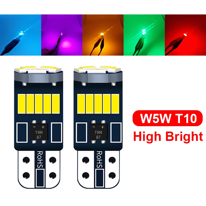 

2pcs Good Quality Car Brake Trunk Interior T10 LED For Volkswagen VW Passat B6 B5 B7 B8 Golf 4 5 7 6 Polo Opel Astra J H Corsa