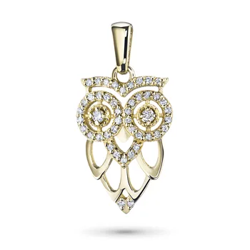 

Pendant made of yellow gold with diamonds e0301pd04201460