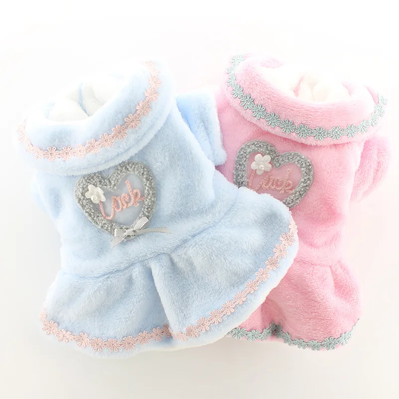 Luxury Design Dog Dress Clothes Pet Winter Skirt Cat Small Dog Costume Wholesale Dog Dress For Dog Chihuahua Pomeranian Clothing