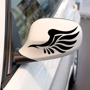 

Reflective personalized car stickers reflective stickers fashion mirror a pair of wings car styling For Seat ibiza alhambra LEON