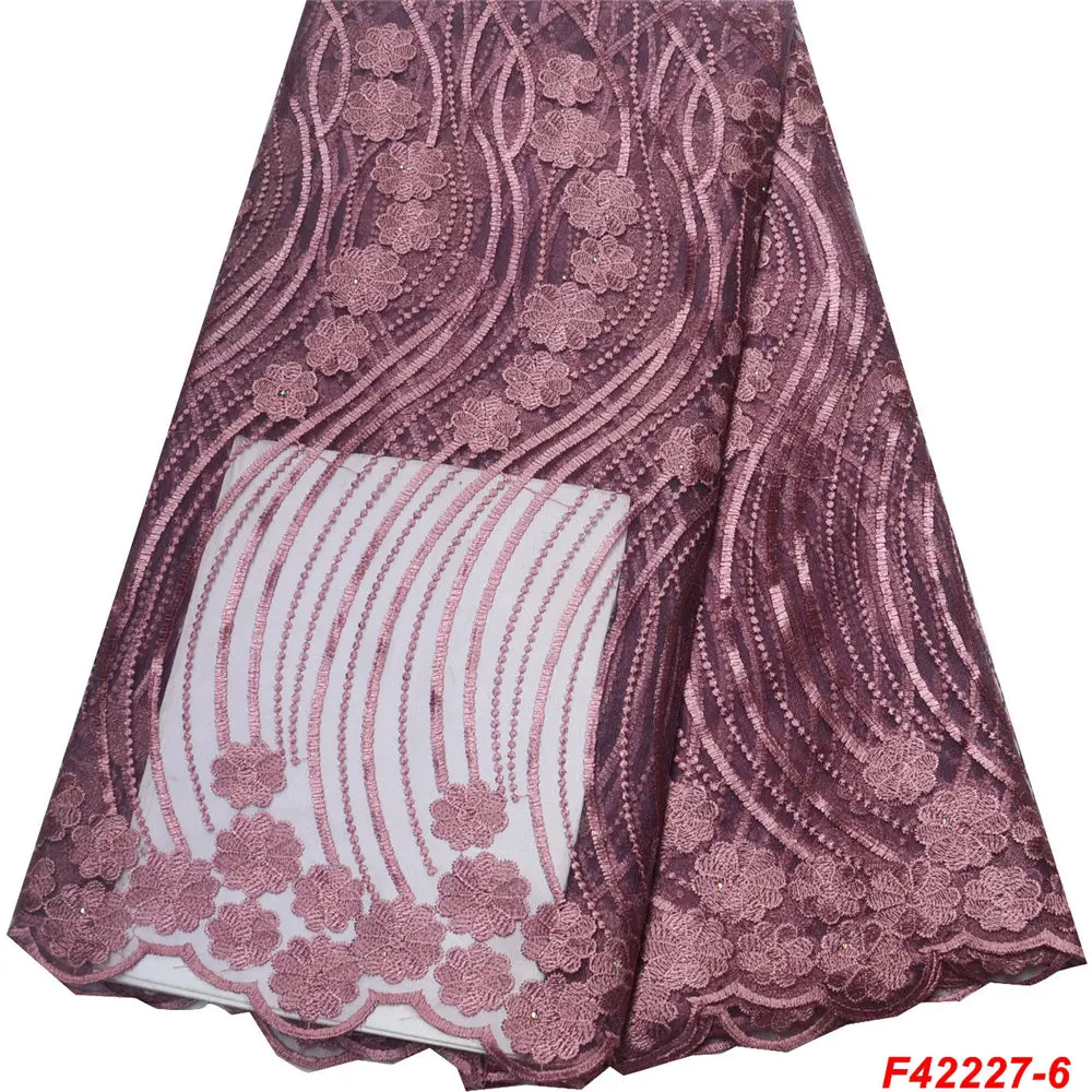 

New Arrival High Quality Onion Tulle French mesh pattern Swiss Voile Lace Fabric In Switzerland Embroidery African Laces F2227