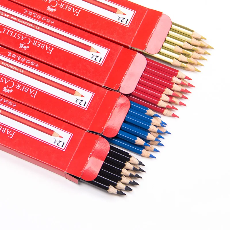 Faber castell 12 шт. 3 цвета нетоксичный Lapis De Cor профессиональный цветной карандаш для