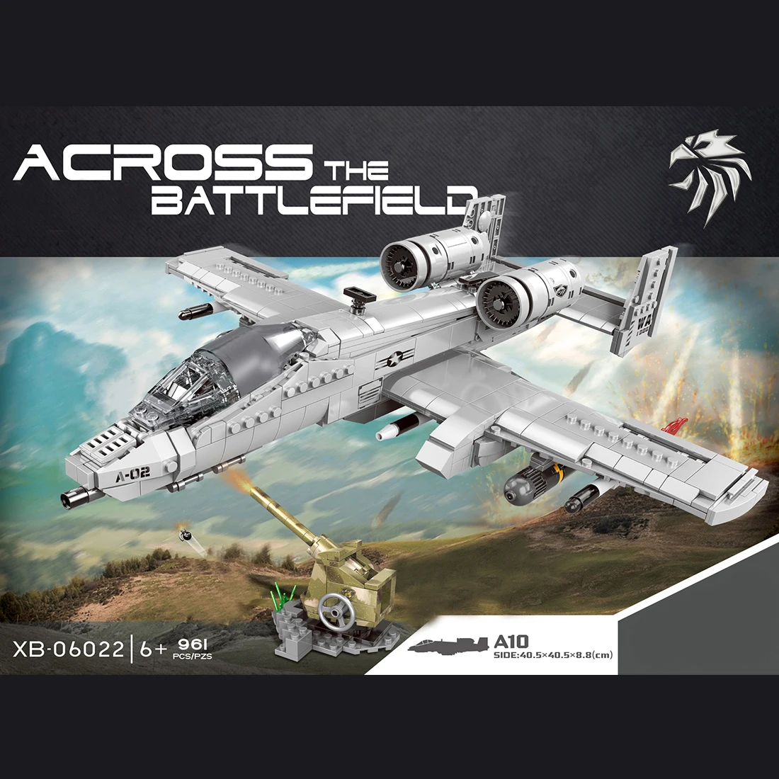 961Pcs DIY Small Particle Military Series Building Block Model Set For 100 Building Block Brands A10 3