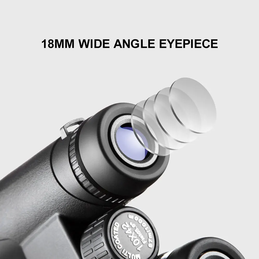 Hunting Telescope Adventure Outdoor Construction Survey Binoculars Portable 10*42 Archery Mountaineering IPX3 Measuring BAK4