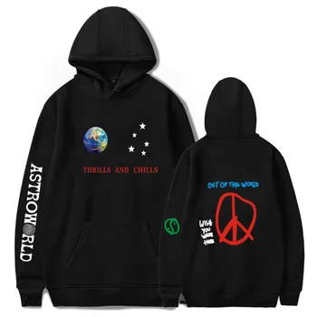 

Astroworld THRILLS AND CHILLS Hoodies Spring Autumn Streetwear Pullover Travis Scotts Young Men Women FashionHip Hop Printing