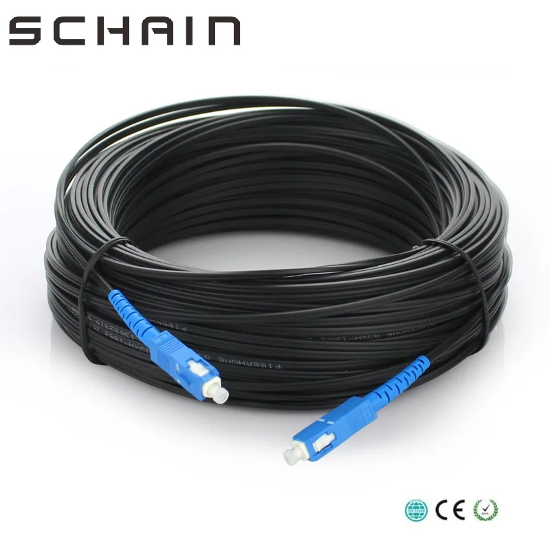 100 м FTTH волоконно-оптический кабель прямого действия SC UPC Одномодовый Simplex