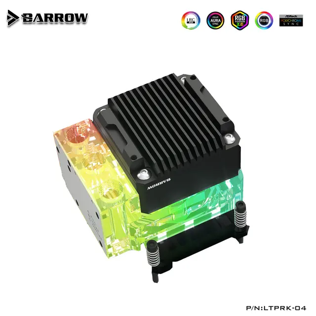 Barrow CPU AIO Water Block Combo 17W PWM Pump For INTEL ,AMD AM3 AM4,X99 X299 Platform, Integrated Watercooler Kit , LTPRK-04 1