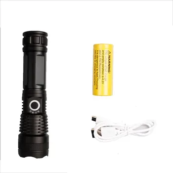 

P50 Strong Photoelectric Display Led Long-Range P70 Telescopic Zoom Night 3200Mah Usb Charging Light Flashlight
