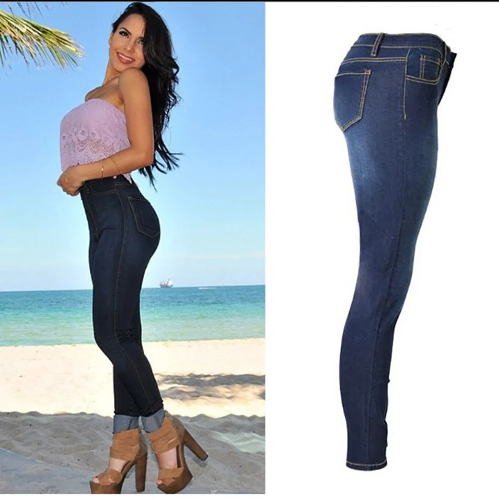 Стильные женские джинсовые обтягивающие леггинсы, штаны с высокой талией, Стрейчевые джинсы, Розовые узкие брюки размера плюс S-2XL, идеальная посадка, джинсы, леггинсы