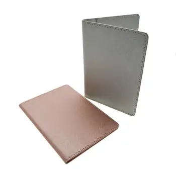 

High Quality Safiano Cross Pattern Bussiness Passport Holder Composite ID Card Flight Tickets Note Passport Covers custom LOGO
