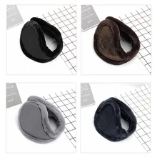 Зимние однотонные цветные наушники мужские наушники защитный чехол толстые плюшевые зимние мужские теплые наушники теплая одежда аксессуары