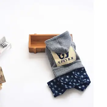 

Pet Warmth and Comfort Autumn & Winter Costume, Dogs Sweater with a Hat and Dog Head Pattern,