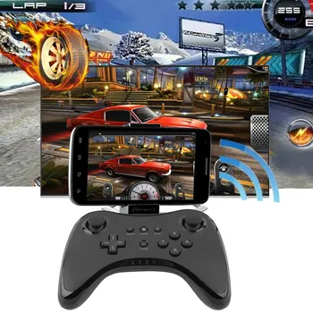 

Ergonomic Design Wireless Controller Gamepad Joypad Joystick Remote Black Wireless Controller Suitable for Nintend Wii U Pro