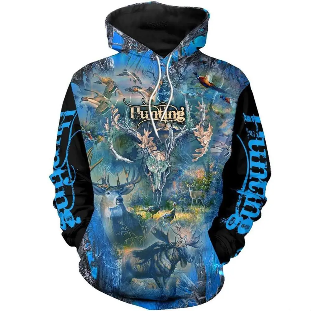 hoodies Camo AMO охотничьи Животные Олень искусство 3D толстовки с капюшоном для мужчин женщин Новая мода толстовка с капюшоном с длинным рукавом Повседневный пуловер-9 - Цвет: hoodies