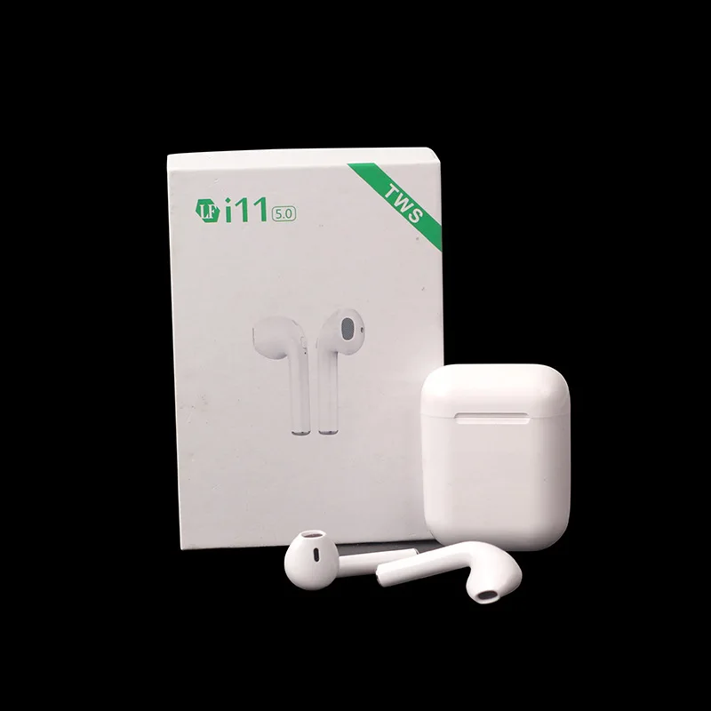 I11 TWS Беспроводные наушники с сенсорным управлением Bluetooth 5,0 наушники мини 1:1 гарнитура PK i10 i12 I7 pods для телефона с микрофоном наушники - Цвет: Белый