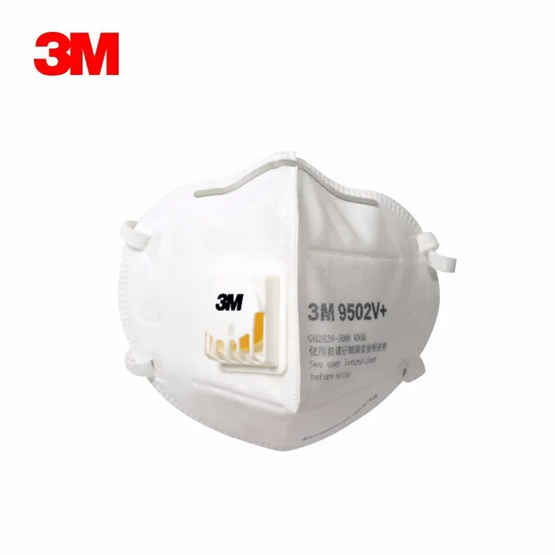

10pcs 3M Mask 9502V Respirator Mask masque ffp3 mask mascaras faciais gripe mascarilla ffp2 Mouth Mask Reusable mondmasker