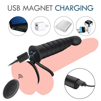 10 Frequency Double Penetration Anal Plug Dildo Butt Plug Vibrator For Men Strap On Penis Vagina Plug Adult Sex Toys For Couples 4