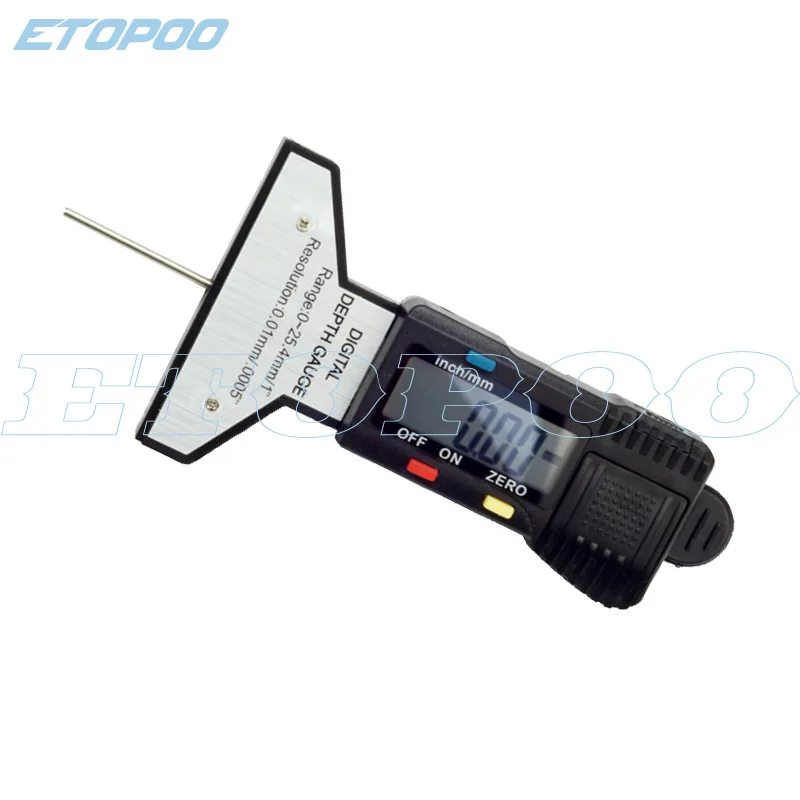 

Etopoo Direct Selling 25.4 Mm 0.01 Mm 3V Stable Automatic Reset Digital Tire Depth Gauge