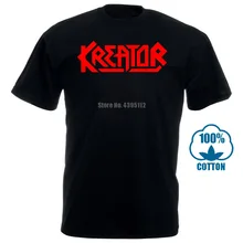 Kreator Band, белая футболка с красным логотипом, летняя хипстерская футболка с круглым вырезом, топ, футболка с коротким рукавом в стиле хип-хоп, футболка, топ, футболка, 011955