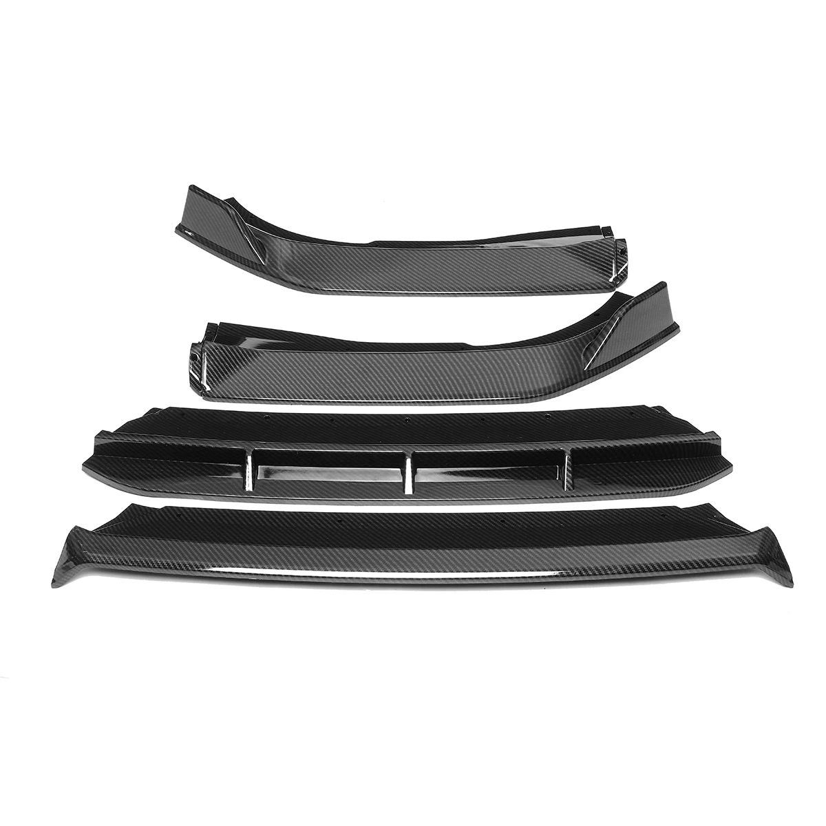 

High Quality Car Front Bumper Lip Splitter Lip Deflector Lips Diffuser 4pc Spoiler For Honda For Accord 10th Gen Sport 2018 2019