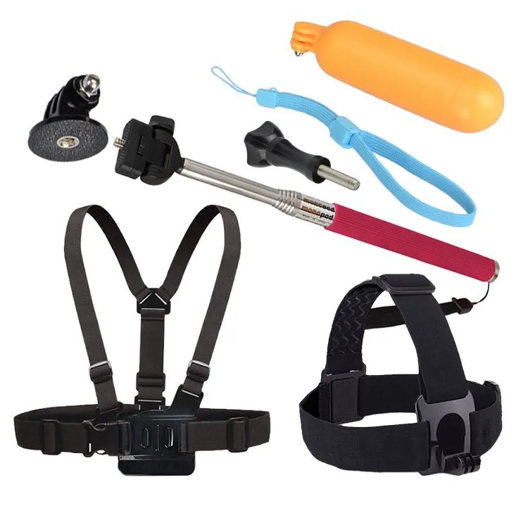 

Go pro Accessories Monopod Tripod Float Bobber Chest Belt Strap For Gopro Hero 4 3 HD SJ4000 Xiaomi yi 4K Eken h9 Action Camera