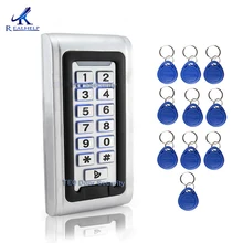 

IP68 Waterproof Outdoor LED Wiegand 26 Metal Keyboard Access Control System Fast Identification RF ID Card Reader 12V and 24V