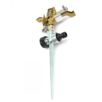 

Water Sprinkler Garden Lawn Impulse Metal Spike Grass Hose 360 Degree