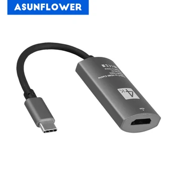 

USB 3.1 Type C to 4K HDMI Adapter for MacBook Air Pro Mobile Phone Screen Mirroring Dongle for Samsung Huawei Phone Mate 10 S8