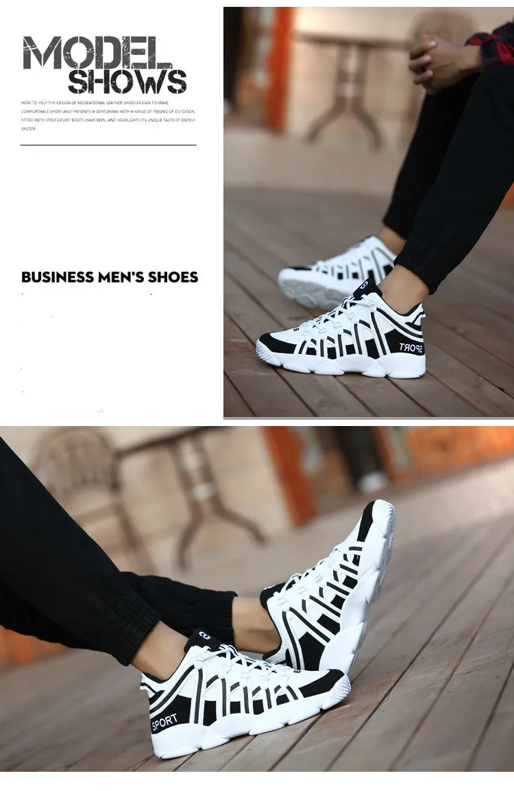 Autumn Winter Men Shoes Casual Trendy Thick Bottom Sneakers Strapped Non-slip Luxury Breathable Leather Sports Shoes 2021 New