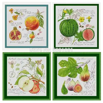 

Shadow Fruit Series patterns Counted Cross Stitch 11CT 14CT 18CT DIY Cross Stitch Kits Embroidery Needlework Sets home decor