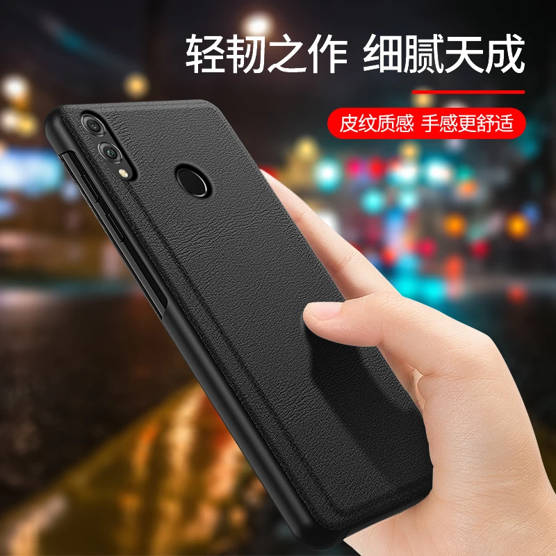 Зеркальные Чехлы для телефона с откидной крышкой Huawei Honor 8X Honor8X 8 X Sleep Wake Up