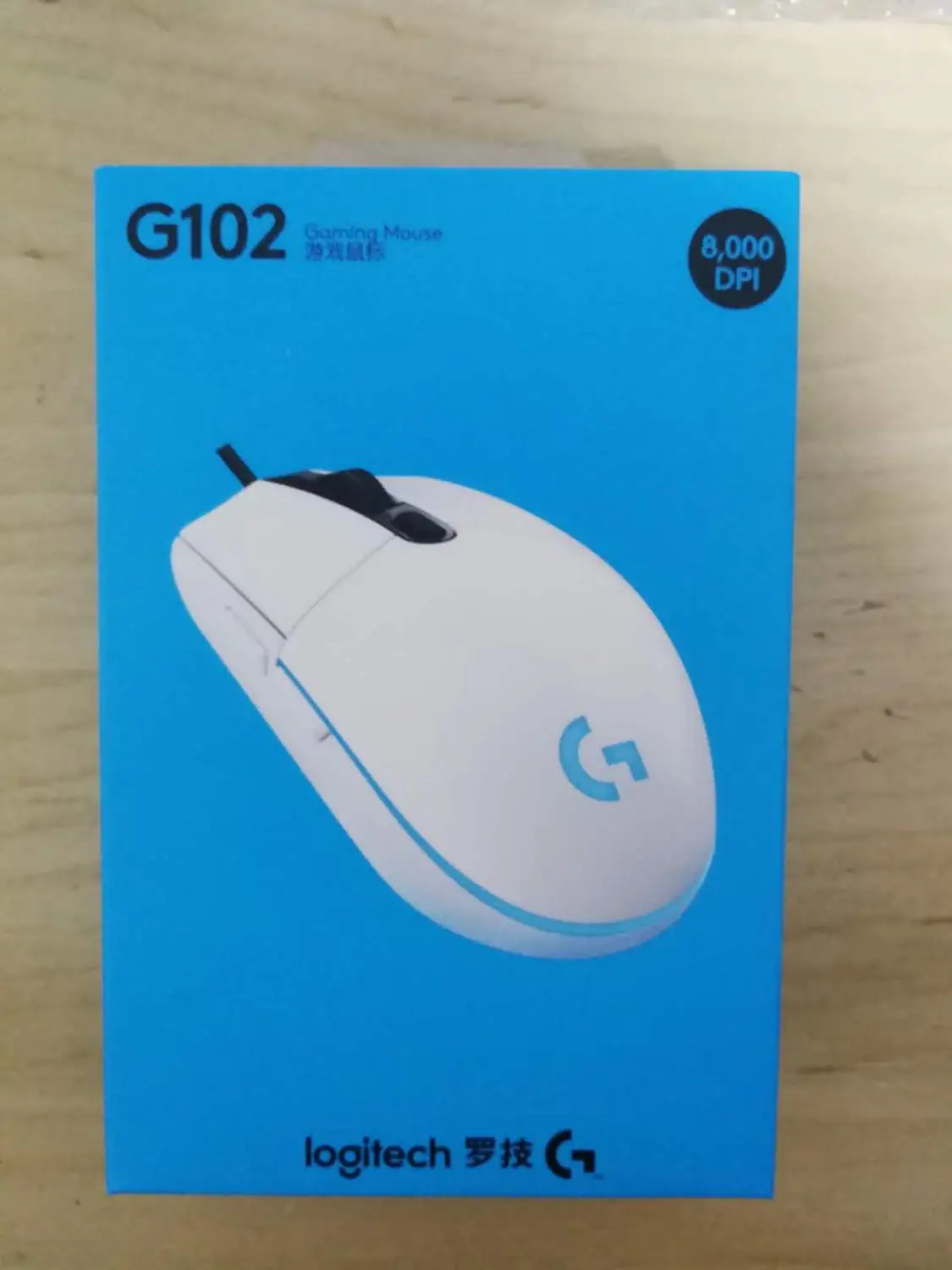 WHITE with box Оригинальная игровая проводная мышь logitech G102, Оптическая Проводная игровая мышь, поддержка настольного компьютера/ноутбука, Поддержка windows 10/8/7 - Цвет: WHITE with box