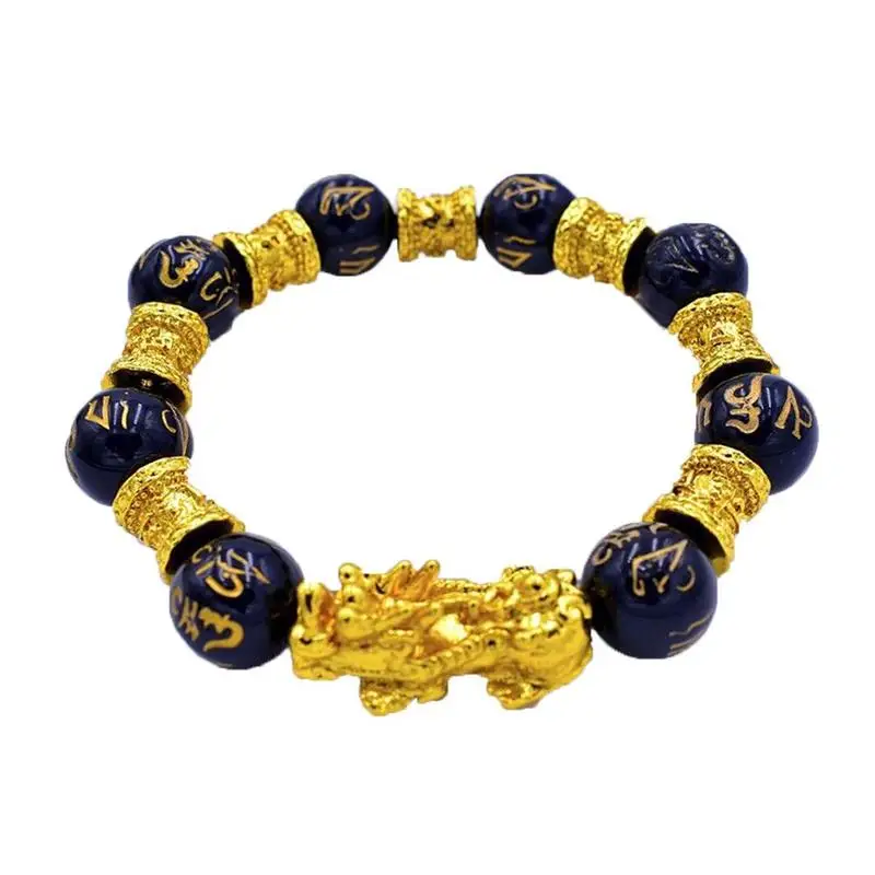 Lucky Obsidian Animal Pixie Bracelet Gold Brave Troops Bracelets Jewelry Lucky  Bracelet For Women Men - Image 4