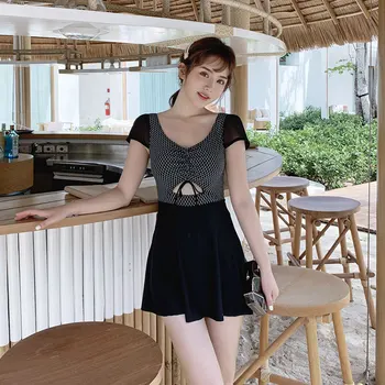 

Swimsuit One Piece Woman Swimsuits Full Bathing Suits 2019 Swimwear For Women Female Bath Suit Web Ins Plastic Swim Solid