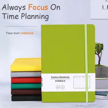 

1PC Color Business Notebook PU Leather Business Notepad A5 Straps Book Notes Diary Series Office School Supplies