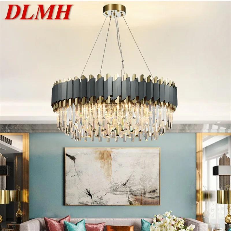 

DLMH Modern LED Chandelier Lighting Crystal Luxury Decorative Fixtures For Living Room Dining Room Villa Duplex