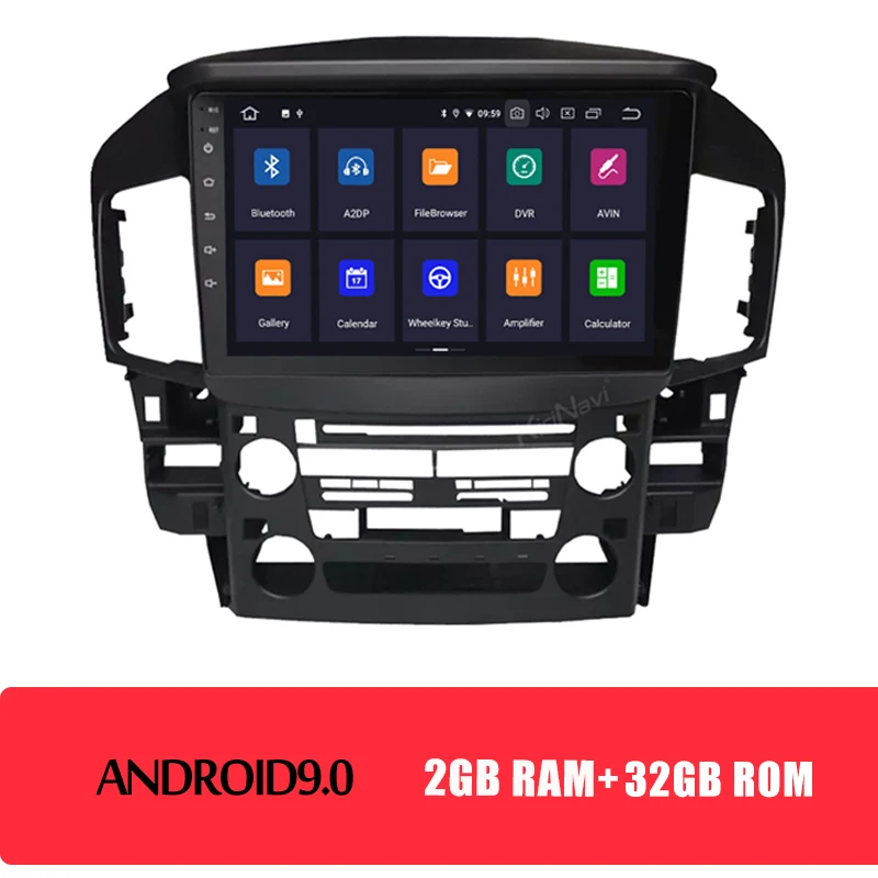 Автомобильная магнитола KiriNavi " 1 Din Android 9,0 для Lexus RX300 автомобильный DVD мультимедийный плеер Авто gps навигация Bluetooth Радио Automotivo - Цвет: Android Car Radio