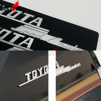 

For Toyota Land Cruiser LC74 LC76 LC78 LC79 LC100 LC200 Car Side Rear Logo 3D Executive Lounge Badge Sticker Trim Chrome & Alloy