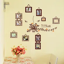 Стиль производители AY9224 милая маленькая рамка птица гостиная спальня наклейки на стену пятое поколение ПВХ Съемный