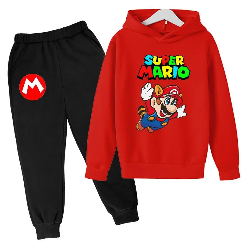 Felpe Con Cappuccio Super Mario Bambini Bambino Primavera Casual Pullover  Maglione Camicia + Pantaloni Ragazzo Ragazza 3 14|Hoodies \u0026 Sweatshirts| -  AliExpress